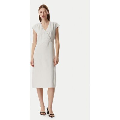 Calvin Klein Každodenné šaty LV044F016G Svetlo béžová Regular Fit Ženy Calvin Klein Každodenné šaty LV044F016G Svetlo béžová Regular Fit Ženy