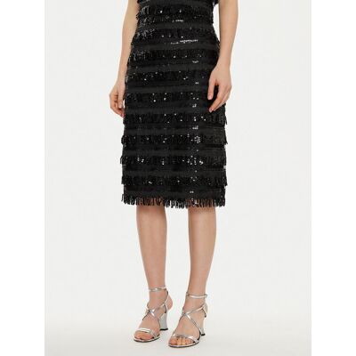 JOOP! Midi sukňa 30044815 Čierna Regular Fit Ženy JOOP! Midi sukňa 30044815 Čierna Regular Fit Ženy