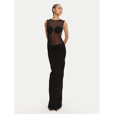 JACQUEMUS Večerné šaty 251KN592-2434 Čierna Regular Fit Ženy JACQUEMUS Večerné šaty 251KN592-2434 Čierna Regular Fit Ženy