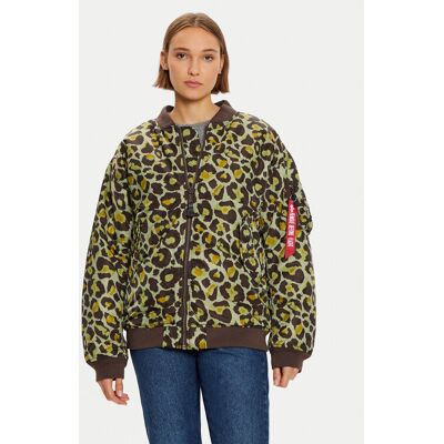 Alpha Industries Bundy bomber 108010C Zelená Regular Fit Ženy Alpha Industries Bundy bomber 108010C Zelená Regular Fit Ženy