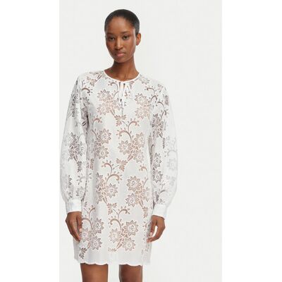 MICHAEL Michael Kors Letné šaty MS683E2KR2 Biela Relaxed Fit Ženy MICHAEL Michael Kors Letné šaty MS683E2KR2 Biela Relaxed Fit Ženy