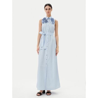 KARL LAGERFELD Letné šaty A2W13004 Modrá Regular Fit Ženy KARL LAGERFELD Letné šaty A2W13004 Modrá Regular Fit Ženy