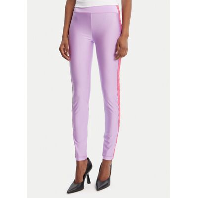 Versace Jeans Couture Legíny 79HAC114 N0008 Fialová Slim Fit Ženy Versace Jeans Couture Legíny 79HAC114 N0008 Fialová Slim Fit Ženy