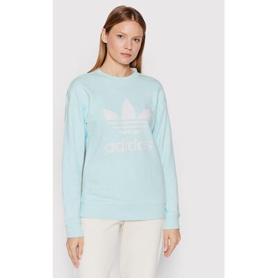 adidas Mikina Treofil Crew HL6678 Modrá Regular Fit Ženy adidas Mikina Treofil Crew HL6678 Modrá Regular Fit Ženy