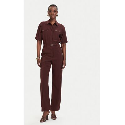 Patrizia Pepe Overal 2T0099/A573-B887 Tmavo hnedá Regular Fit Ženy Patrizia Pepe Overal 2T0099/A573-B887 Tmavo hnedá Regular Fit Ženy