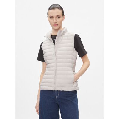 Calvin Klein Vesta Packable Super Lw Padded Vest K20K206325 Béžová Slim Fit Ženy Calvin Klein Vesta Packable Super Lw Padded Vest K20K206325 Béžová Slim Fit Ženy