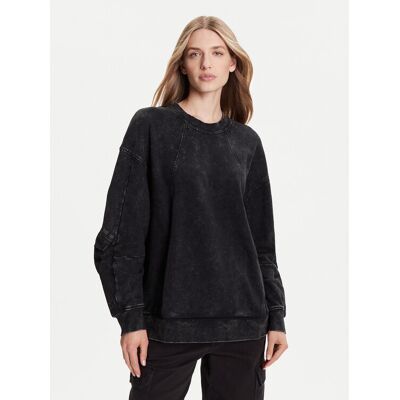 G-Star Raw Mikina Washed 3D D27738-D969 Čierna Oversize Ženy G-Star Raw Mikina Washed 3D D27738-D969 Čierna Oversize Ženy