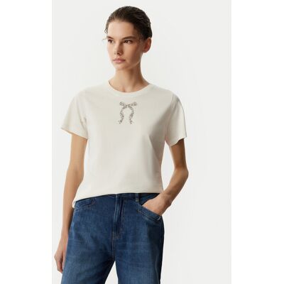 JOOP! Tričko Tamme 30103725 Biela Slim Fit Ženy JOOP! Tričko Tamme 30103725 Biela Slim Fit Ženy