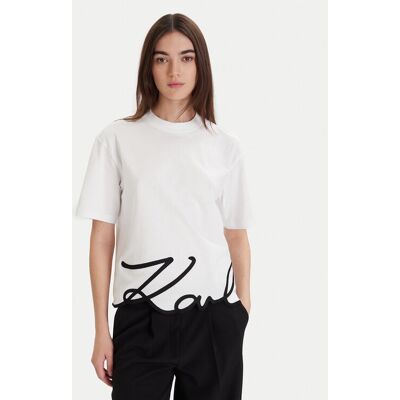 KARL LAGERFELD Tričko A1W17013 Biela Regular Fit Ženy KARL LAGERFELD Tričko A1W17013 Biela Regular Fit Ženy