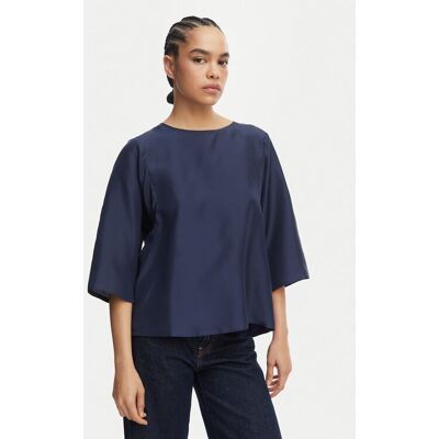 Weekend Max Mara Blúzka Fastoso 2615941032 Tmavomodrá Relaxed Fit Ženy Weekend Max Mara Blúzka Fastoso 2615941032 Tmavomodrá Relaxed Fit Ženy