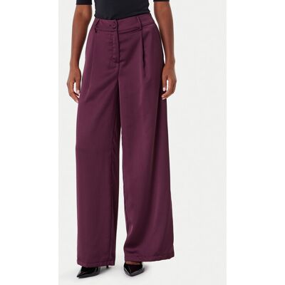 Rinascimento Palazzo nohavice CFC0124993003 Bordová Wide Leg Ženy Rinascimento Palazzo nohavice CFC0124993003 Bordová Wide Leg Ženy