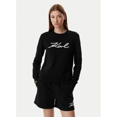 KARL LAGERFELD Mikina B2W20010 Čierna Regular Fit Ženy KARL LAGERFELD Mikina B2W20010 Čierna Regular Fit Ženy