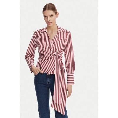 Tommy Hilfiger Blúzka WW0WW49650 Svetlo červená Regular Fit Ženy Tommy Hilfiger Blúzka WW0WW49650 Svetlo červená Regular Fit Ženy