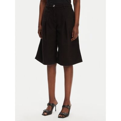 PINKO Bermudy Pascal 105245 A2M8 Čierna Relaxed Fit Ženy PINKO Bermudy Pascal 105245 A2M8 Čierna Relaxed Fit Ženy