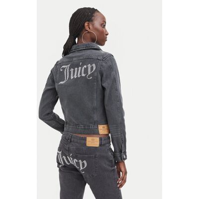 Juicy Couture Džínsová bunda JCDIJ126957 Sivá Regular Fit Ženy Juicy Couture Džínsová bunda JCDIJ126957 Sivá Regular Fit Ženy