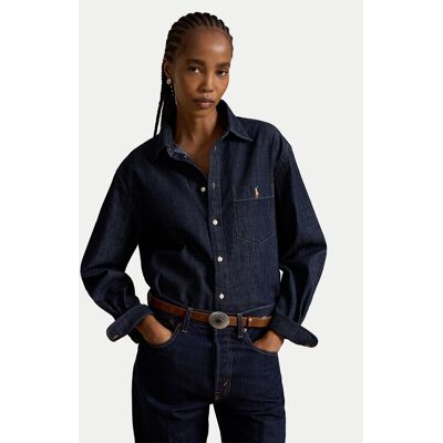 Polo Ralph Lauren džínsová košeľa 211B17136001 Tmavomodrá Regular Fit Ženy Polo Ralph Lauren džínsová košeľa 211B17136001 Tmavomodrá Regular Fit Ženy