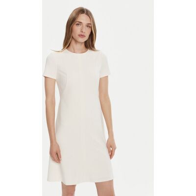 Calvin Klein Koktejlové šaty LV044C064G Écru Slim Fit Ženy Calvin Klein Koktejlové šaty LV044C064G Écru Slim Fit Ženy