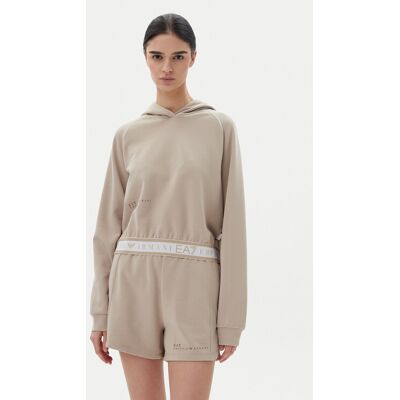 EA7 Emporio Armani Mikina 7W000277 AF12501 U6155 Béžová Regular Fit Ženy EA7 Emporio Armani Mikina 7W000277 AF12501 U6155 Béžová Regular Fit Ženy