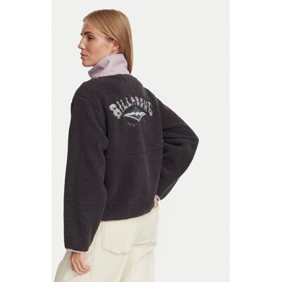 Billabong Fleecová mikina EBJPF00137 Tmavosivá Relaxed Fit Ženy Billabong Fleecová mikina EBJPF00137 Tmavosivá Relaxed Fit Ženy
