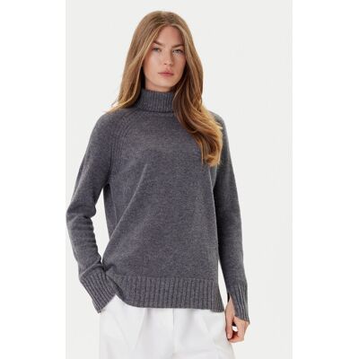 TWINSET Rolák 252TP3582 Sivá Loose Fit Ženy TWINSET Rolák 252TP3582 Sivá Loose Fit Ženy