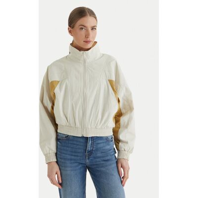 Calvin Klein Jeans Bundy bomber LV047F506G Béžová Regular Fit Ženy Calvin Klein Jeans Bundy bomber LV047F506G Béžová Regular Fit Ženy