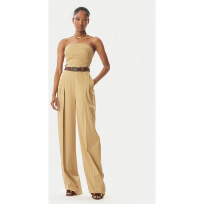 Elisabetta Franchi Overal TU05152E2 032 Béžová Regular Fit Ženy Elisabetta Franchi Overal TU05152E2 032 Béžová Regular Fit Ženy