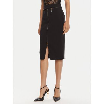 Elisabetta Franchi Puzdrová sukňa GO-134-56E2-V390 Čierna Regular Fit Ženy Elisabetta Franchi Puzdrová sukňa GO-134-56E2-V390 Čierna Regular Fit Ženy