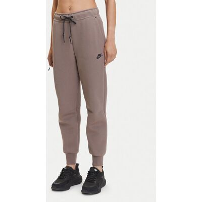 Nike Teplákové nohavice Tech Fleece HV6779 Hnedá Regular Fit Ženy Nike Teplákové nohavice Tech Fleece HV6779 Hnedá Regular Fit Ženy