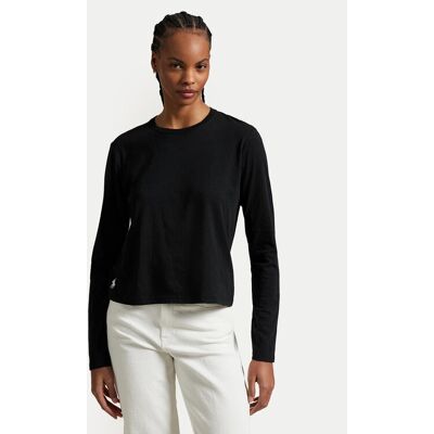 Polo Ralph Lauren Blúzka 211967103002 Čierna Classic Fit Ženy Polo Ralph Lauren Blúzka 211967103002 Čierna Classic Fit Ženy