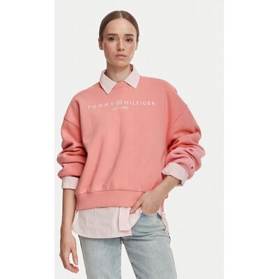 Tommy Hilfiger Mikina WW0WW47831 Ružová Regular Fit Ženy Tommy Hilfiger Mikina WW0WW47831 Ružová Regular Fit Ženy