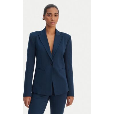 Patrizia Pepe Sako 8S0584/A715-CA97 Modrá Regular Fit Ženy Patrizia Pepe Sako 8S0584/A715-CA97 Modrá Regular Fit Ženy