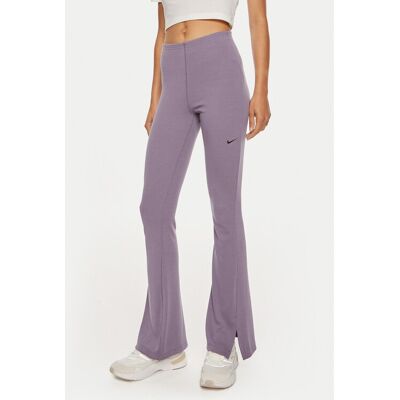 Nike Bavlnené nohavice FQ2113 Fialová Slim Fit Ženy Nike Bavlnené nohavice FQ2113 Fialová Slim Fit Ženy
