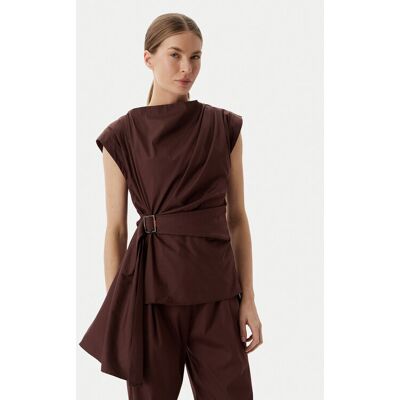 Marella Blúzka Supremo 2613161072 Hnedá Regular Fit Ženy Marella Blúzka Supremo 2613161072 Hnedá Regular Fit Ženy
