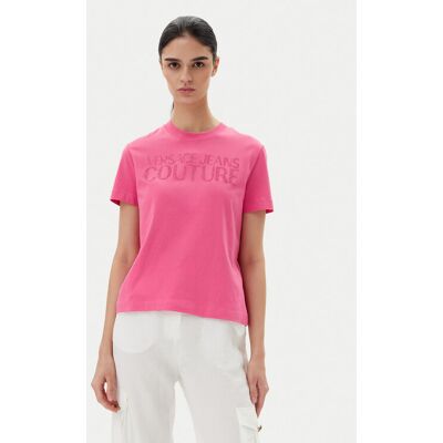 Versace Jeans Couture Tričko 78HAHS04 Ružová Regular Fit Ženy Versace Jeans Couture Tričko 78HAHS04 Ružová Regular Fit Ženy