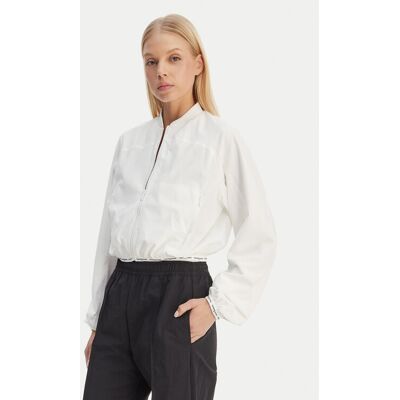 Tommy Jeans Bundy bomber DW0DW22323 Biela Regular Fit Ženy Tommy Jeans Bundy bomber DW0DW22323 Biela Regular Fit Ženy