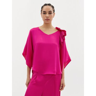Joseph Ribkoff Blúzka 241767 Ružová Relaxed Fit Ženy Joseph Ribkoff Blúzka 241767 Ružová Relaxed Fit Ženy