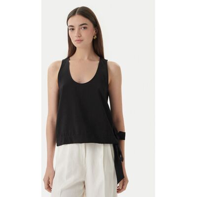 Marella Top Umico 2613161024 Čierna Regular Fit Ženy Marella Top Umico 2613161024 Čierna Regular Fit Ženy