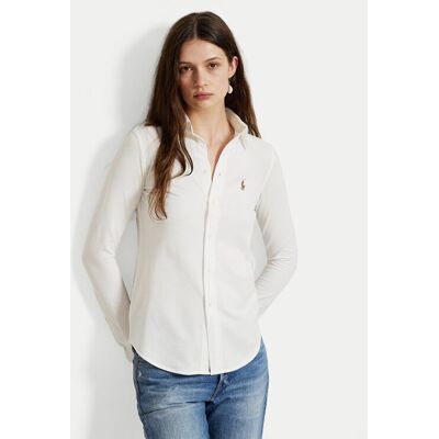 Polo Ralph Lauren Košeľa Heidi 211664427003 Biela Slim Fit Ženy Polo Ralph Lauren Košeľa Heidi 211664427003 Biela Slim Fit Ženy
