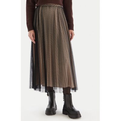TWINSET Midi sukňa 252TT2023 Čierna Regular Fit Ženy TWINSET Midi sukňa 252TT2023 Čierna Regular Fit Ženy