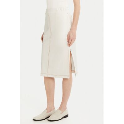 Max Mara Leisure Midi sukňa Otto 2516771017 Biela Regular Fit Ženy Max Mara Leisure Midi sukňa Otto 2516771017 Biela Regular Fit Ženy
