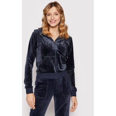 Juicy Couture Mikina Robertson JCAP176 Tmavomodrá Slim Fit Ženy Juicy Couture Mikina Robertson JCAP176 Tmavomodrá Slim Fit Ženy