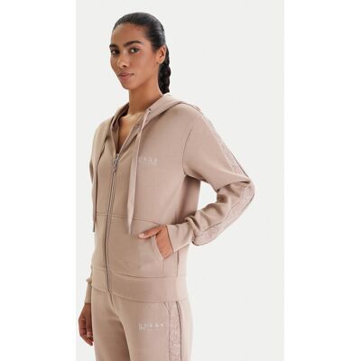 Guess Mikina W6RQ12 KBYE2 Béžová Regular Fit Ženy Guess Mikina W6RQ12 KBYE2 Béžová Regular Fit Ženy