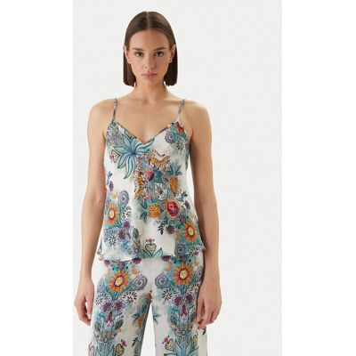 Just Cavalli Blúzka 80PAM201 NS837 Modrá Relaxed Fit Ženy Just Cavalli Blúzka 80PAM201 NS837 Modrá Relaxed Fit Ženy