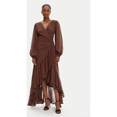 Marciano Guess Večerné šaty 5GGK53 7317A Hnedá Regular Fit Ženy Marciano Guess Večerné šaty 5GGK53 7317A Hnedá Regular Fit Ženy