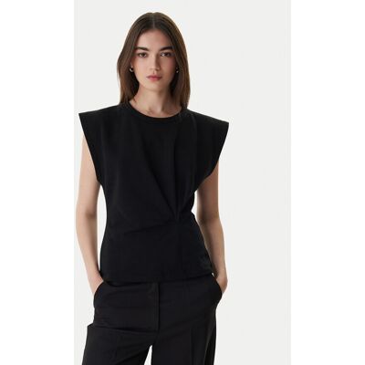 BOSS Tričko 50554276 Čierna Regular Fit Ženy BOSS Tričko 50554276 Čierna Regular Fit Ženy