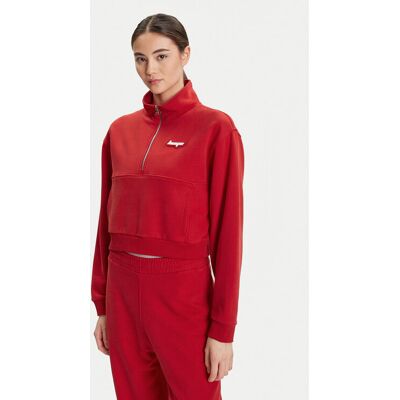 HUGO Mikina Dorata_B 50542972 Červená Loose Fit Ženy HUGO Mikina Dorata_B 50542972 Červená Loose Fit Ženy