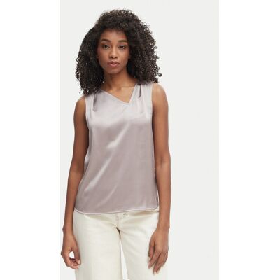 Calvin Klein Blúzka LV044F144G Sivá Regular Fit Ženy Calvin Klein Blúzka LV044F144G Sivá Regular Fit Ženy