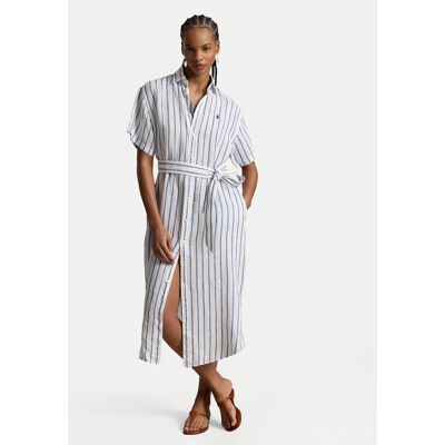 Polo Ralph Lauren Košeľové šaty 211965843501 Svetlo modrá Regular Fit Ženy Polo Ralph Lauren Košeľové šaty 211965843501 Svetlo modrá Regular Fit Ženy