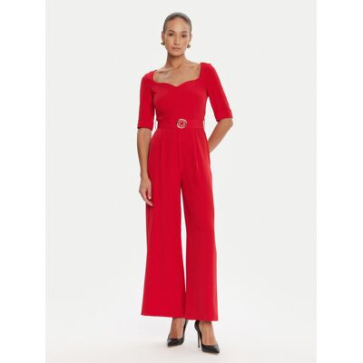 Rinascimento Overal CFC0125323003 Červená Wide Leg Ženy Rinascimento Overal CFC0125323003 Červená Wide Leg Ženy