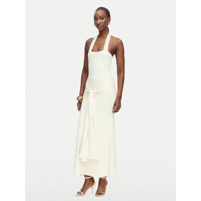 Bardot Večerné šaty Emilia 60386DB Krémová Slim Fit Ženy Bardot Večerné šaty Emilia 60386DB Krémová Slim Fit Ženy